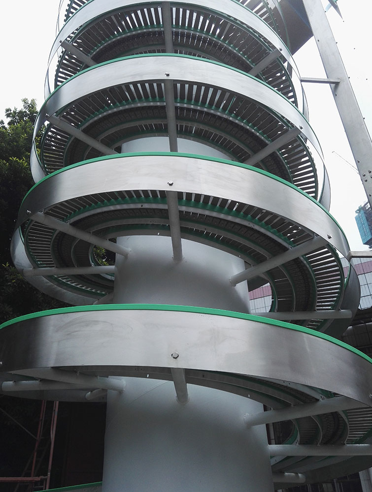 Vertical Spiral Belt Conveyor